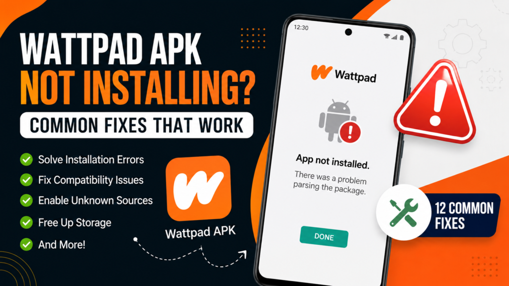Wattpad APK Not Installing